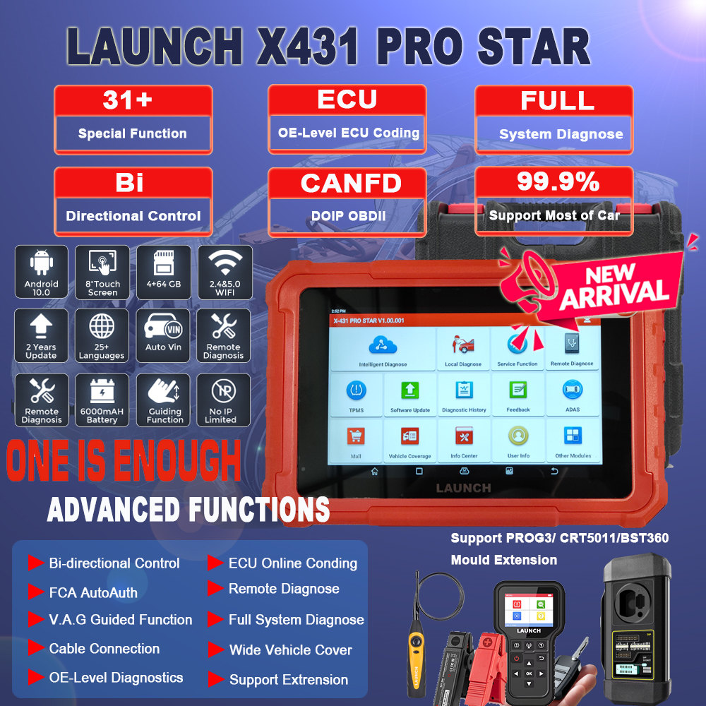 Запуск диагностического сканера X431 PRO STAR