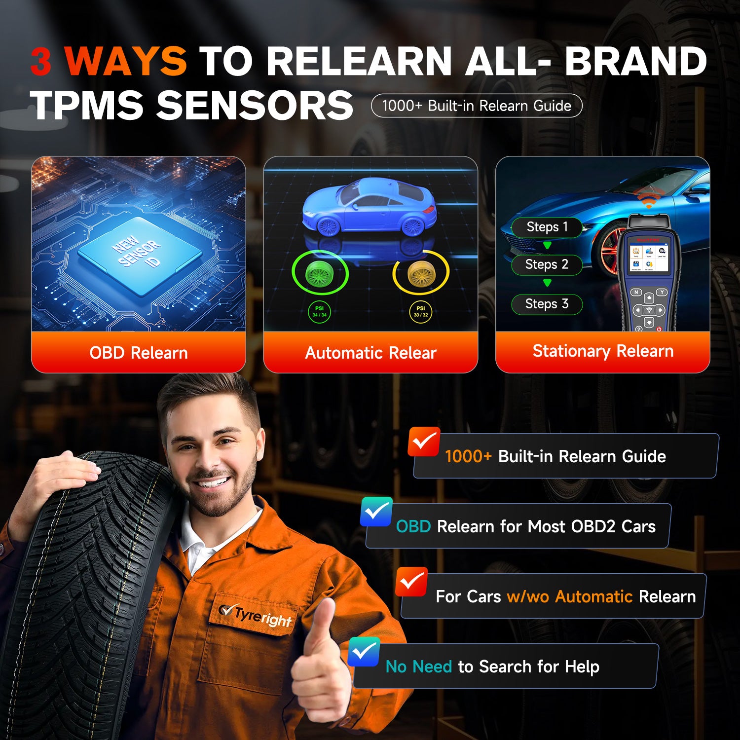 Autel MaxitPMS TS501 Pro Профессиональный инструмент TPMS