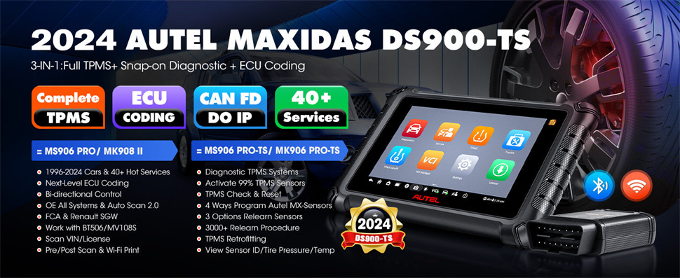 Autel Maxidas DS900TS DS900 - TS Беспроводная диагностика TPMS Расширенный код ECU OE Все системы диагностики 40 +
