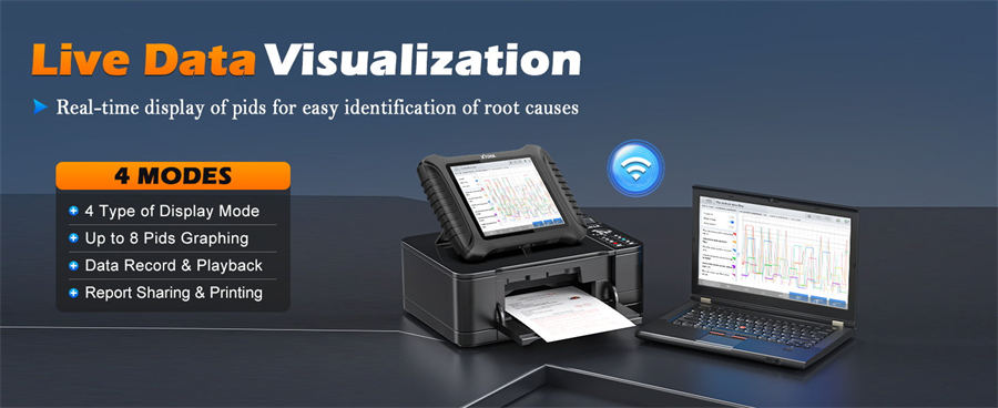 Беспроводной общесистемный диагностический сканер XTOOL InPlus IP900S