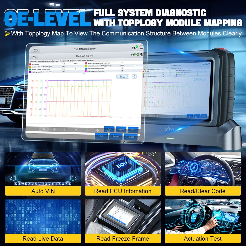 Беспроводная диагностика XTOOL InPlus IP919