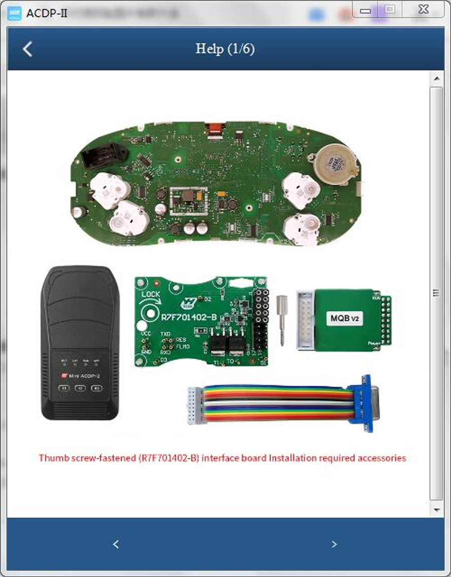 ACDP R7F701402 - B Интерфейсная панель Volkswagen Polo с модулем 34