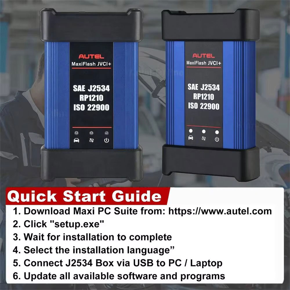 Программное обеспечение Autel MaxiFlash JVCI + J2534 RP1210 ISO 22900 ECU