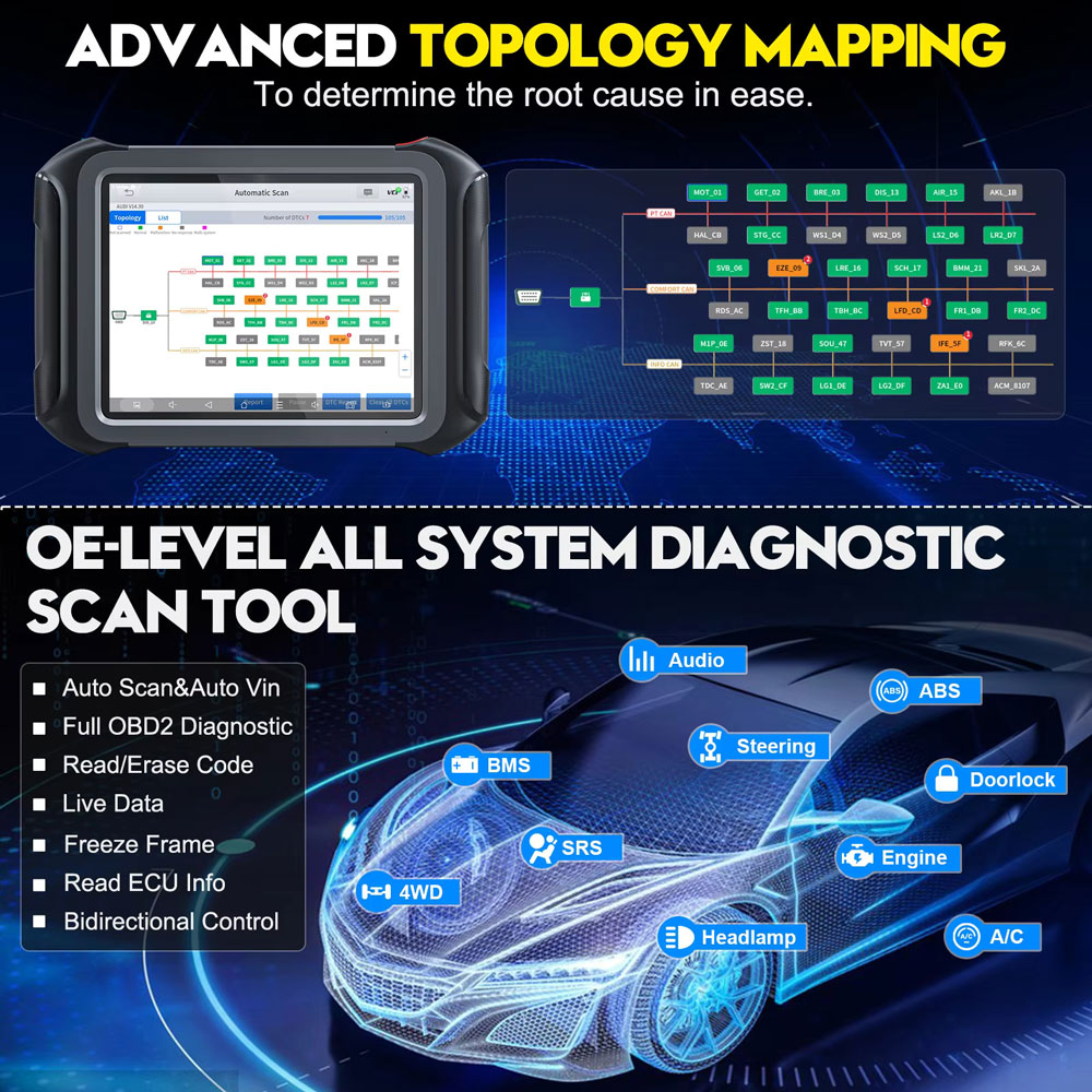 XTOOL X100 MAX 2 с инструментами программирования и диагностики ключей J2534