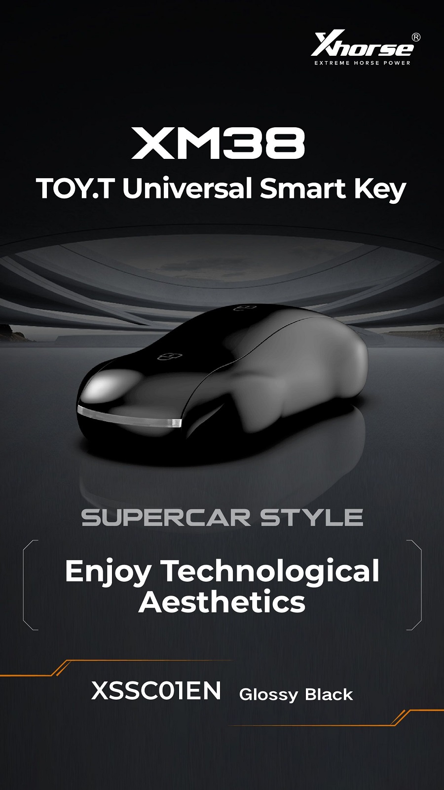 Игрушки XHORSE XSSC01EN XM38.T Univesal Smart Key Суперкар в черном