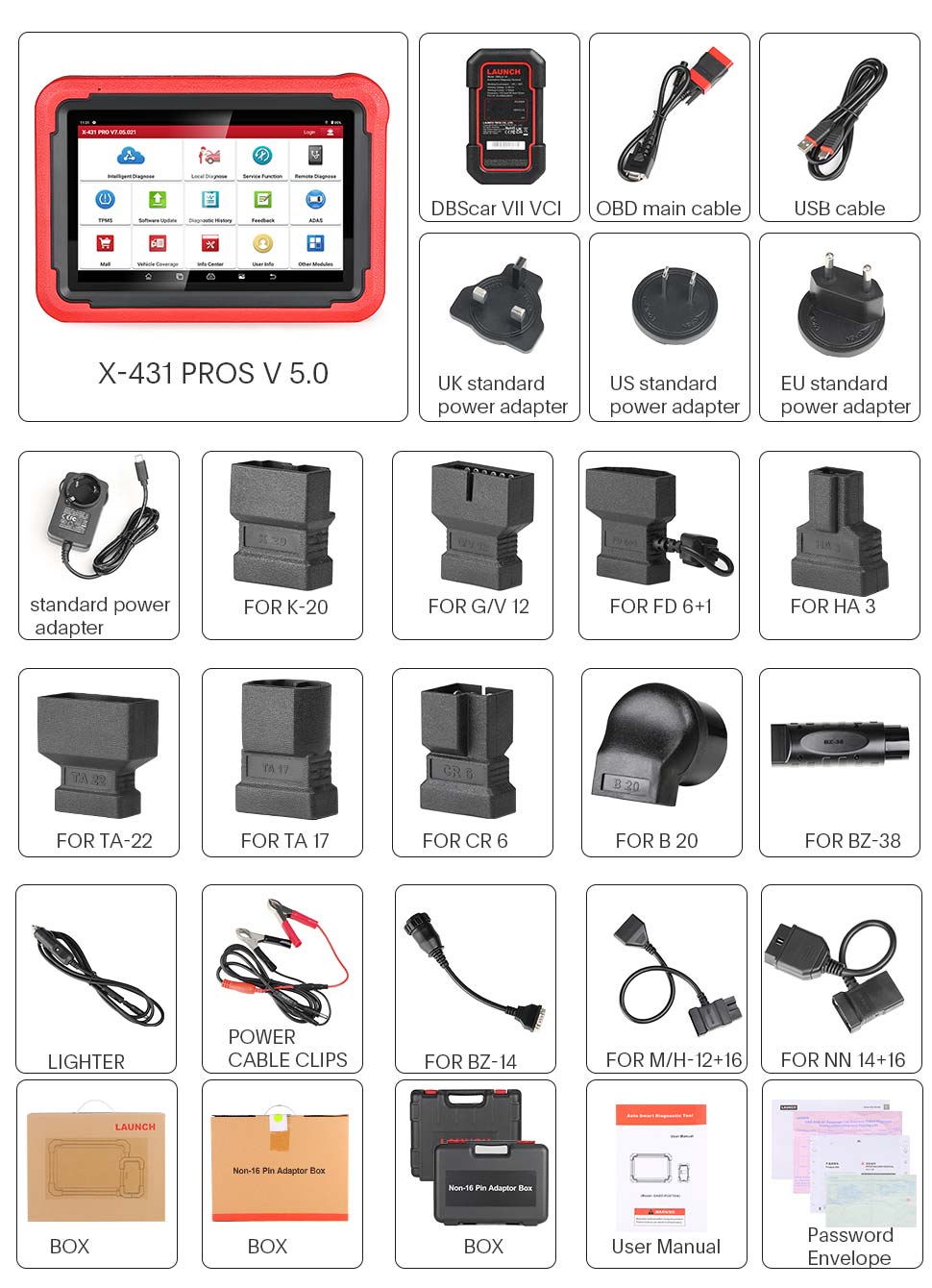 Пакет X - 431 PROS V5.0 включает в себя