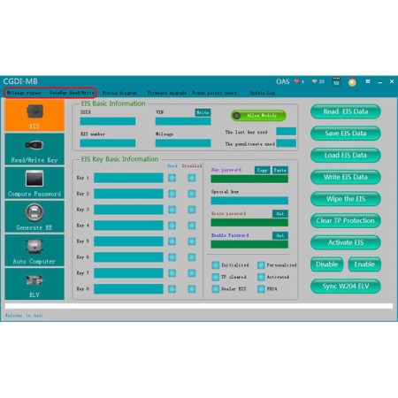 CGDI Prog MB Key Programmer Исправление пробега и разрешение чтения / записи шлюзов