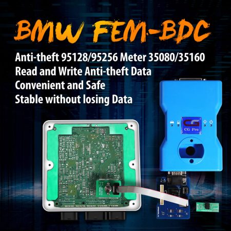 OEM BMW FEM - BDC 95128 / 95256 Встроенный адаптер для считывания данных с чипом VVDI Prog / CG Pro 9S12 / Orange5