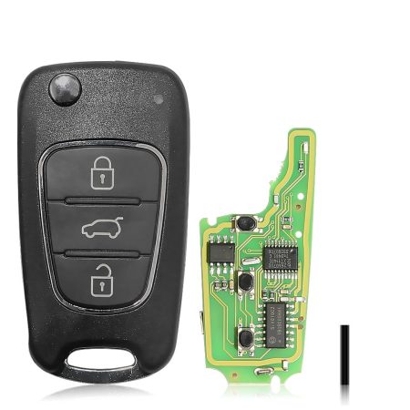 Xhorse XNHY02EN Беспроводной ключ дистанционного управления Hyundai Flip 3 Кнопки на английском языке 5 шт. / партия