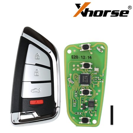 Xhorse XSKF20EN Умный нож для дистанционного управления ключами Стиль 4 Кнопки Английская версия 5 шт. / партия