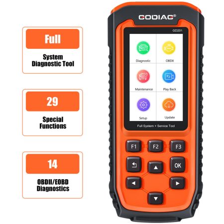 GODIAG GD201 Профессиональный OBDII All - makes Общесистемный диагностический инструмент с 29 функциями перезагрузки