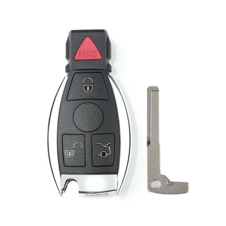 Корпус Mercedes - Benz Smart Key 4 пластиковые кнопки и VVDI BE Key идеально собраны 5 партий