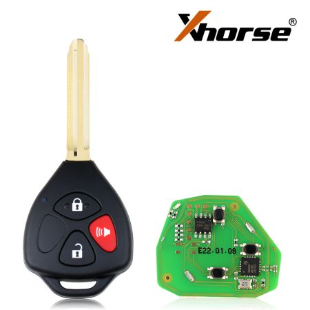 Xhorse XKTO04EN Wire Универсальный ключ дистанционного управления Toyota 3 кнопки для VVDI VVDI2 Инструмент ключей 5 шт. / партия