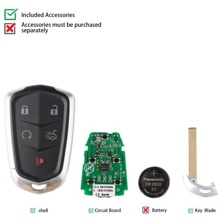 AUTEL IKEYGM005AL GM Cadillac 5 Кнопки Умные ключи 5 шт. / партия