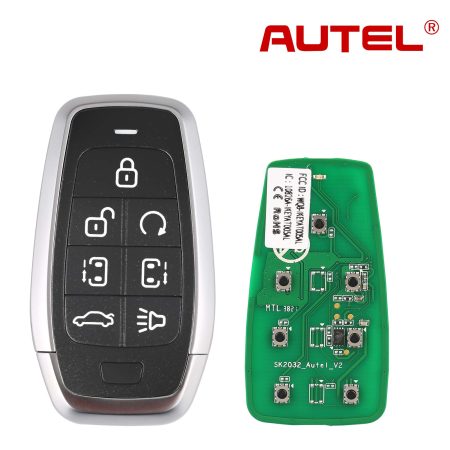 AUTEL IKEYAT007AL 7 Кнопки Универсальный интеллектуальный ключ 5 шт. / партия