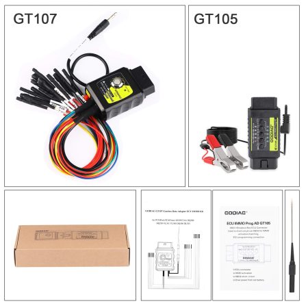 GODIAG GT105 ECU IMMO Kit Plus GT107 DSG Адаптер для чтения / записи данных в коробке передач DQ250, DQ200, VL381, VL300, DQ500, DL501
