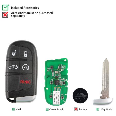 AUTEL IKEYCL005AL Chrysler 5 Кнопки Умные ключи 5 шт. / партия