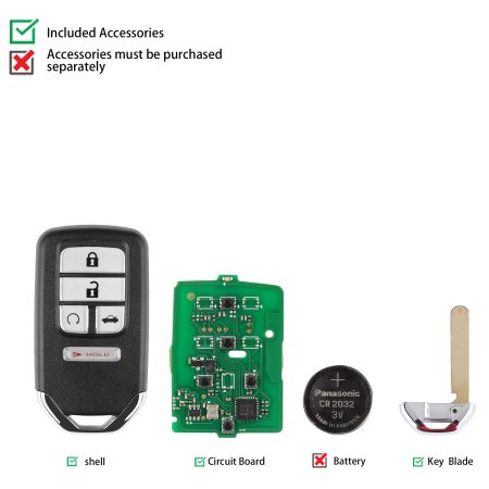 AUTEL IKEYHD005AL Honda 5 Кнопки Умные ключи 5 шт. / партия
