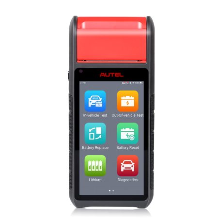 Сканер Autel MaxiBAS BT608E OBD2 Встроенный принтер Тестер аккумулятора Анализатор электрических систем 12V 100 - 3000 CCA