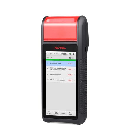 Сканер Autel MaxiBAS BT608E OBD2 Встроенный принтер Тестер аккумулятора Анализатор электрических систем 12V 100 - 3000 CCA