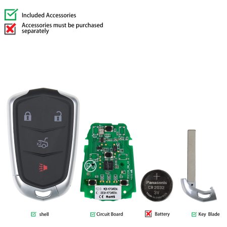 AUTEL IKEYGM004AL GM Cadillac 4 Кнопки Умные ключи 5 шт. / партия