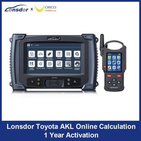 Lonsdor Toyota AKL Онлайн вычисления 1 год Активация K518ISE K518S & KH100 + Поддержка новейших Toyota & Lexus Все ключи потеряны и добавлены
