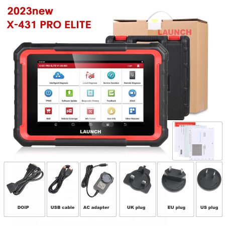 Новый X431 Pro ELITE Auto Full System Автомобильный диагностический инструмент CAN FD Активный тестер OBD2