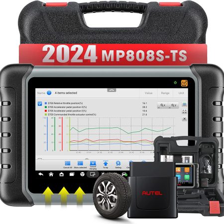2025 Autel MaxiPRO MP808S - TS Двусторонний инструмент для системы мониторинга давления в шинах, система мониторинга давления в шинах Переучите программирование отдыха / OE ECU Код / Активное тестирование / 31 Ремонт / Общесистемная диагностика
