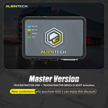 Alientech KESS V3 KESS3 Master Активация протокола загрузки рабочего стола грузового тягача OBD +