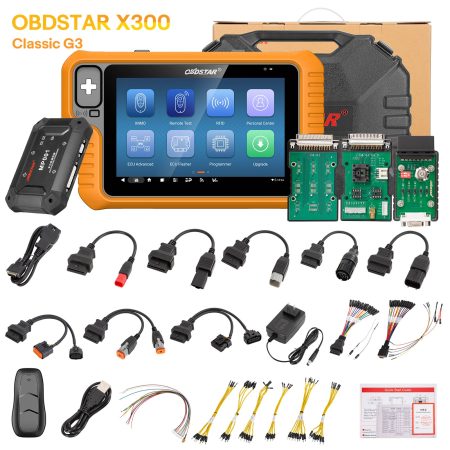 2025 OBDSTAR X300 Classic G3 Полная версия с поддержкой кластерной калибровки, вспышки ECU, замены подушек безопасности, автомобильных / HD / электромобилей / мотоциклов / судовых испытательных платформ