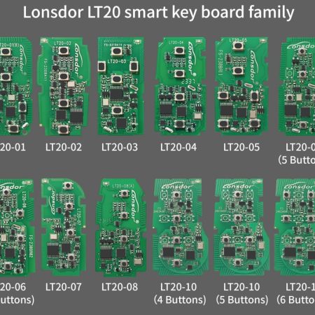 Lonsdor LT20 серии LT20 - 01 / 02 / 03 / 04 / 05 / 06 / 07 / 08 / 10 8A + 4D Универсальный интеллектуальный ключ для Toyota / Lexus / Subaru серии K518 / KH100 +