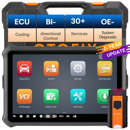 2025 OTOFIX D1 PROS Car Diagnostic Tool с Android 11.0 Поддержка кодирования ECU, 40 + сервисов, всей системы, FCA AutoAuth