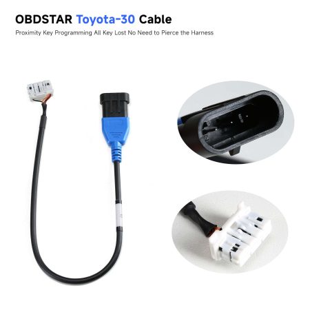 OBDSTAR Toyota - 30 Кабель Подключение Программирование Все потерянные ключи Поддерживаются 4A и 8A - BA Не нужно входить в пучок X300DP Plus / X300 Pro4