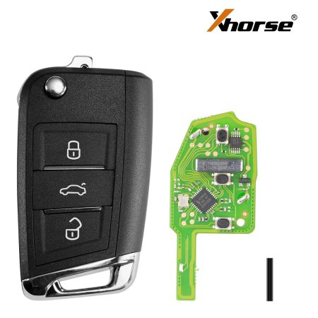 Xhorse XSMQB1EN Умный ключ дистанционного управления VW MQB Filp 3 кнопки Ближе к английскому 5 шт. / партия