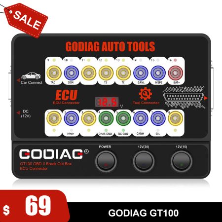 GODIAG GT100 Auto Tool OBDII Break Out Box ECU Connector