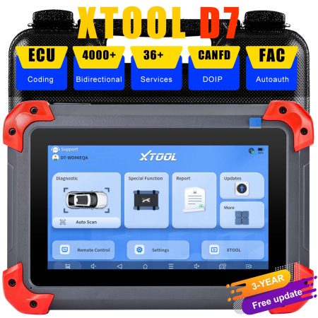 Инструменты диагностики автомобилей XTOOL D7 поддерживают всестороннюю диагностику уровня OE в обоих направлениях, 36 + Сервис IMMO / Ключи запрограммированы ABS кровотечение