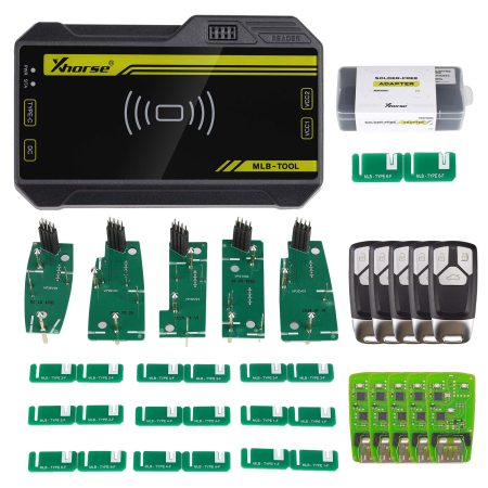 Xhorse VVDI MLB Tool Key Programmer, пакет XDMLBPGL с адаптером без сварки и 5 кнопок XSMA41EN в стиле Audi MLB 3
