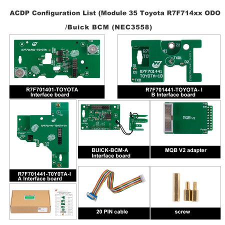 Модуль ACDP - 2 для модификации пробега Toyota R7F714xx ODO / Buick BCM (NEC3558)