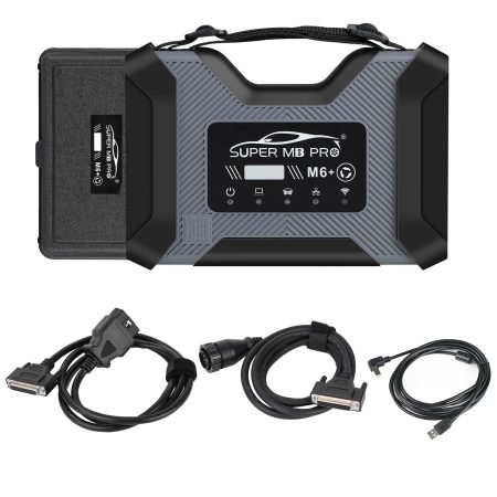 2025 SUPER MB Pro M6 + PRO Беспроводная диагностика DOIP BENZ с OBD2 16 - контактный кабель + USB кабель + 14 - контактный кабельный кронштейн BMW
