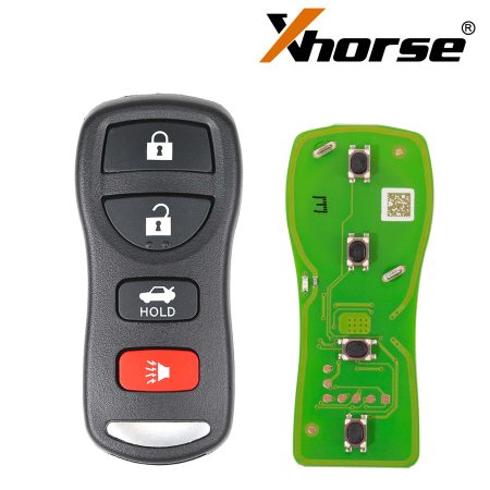 Xhorse XKNI00EN Кабельный ключ дистанционного управления Nissan Independent 4 Кнопки Английская версия 5 шт. / партия