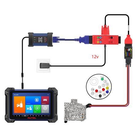 Кабель GODIAG G - A ECU / TCU 2025 для подключения AUTEL IM608 IM508 к GT107 / GODIAG ECU GPT адаптеру для чтения и записи данных