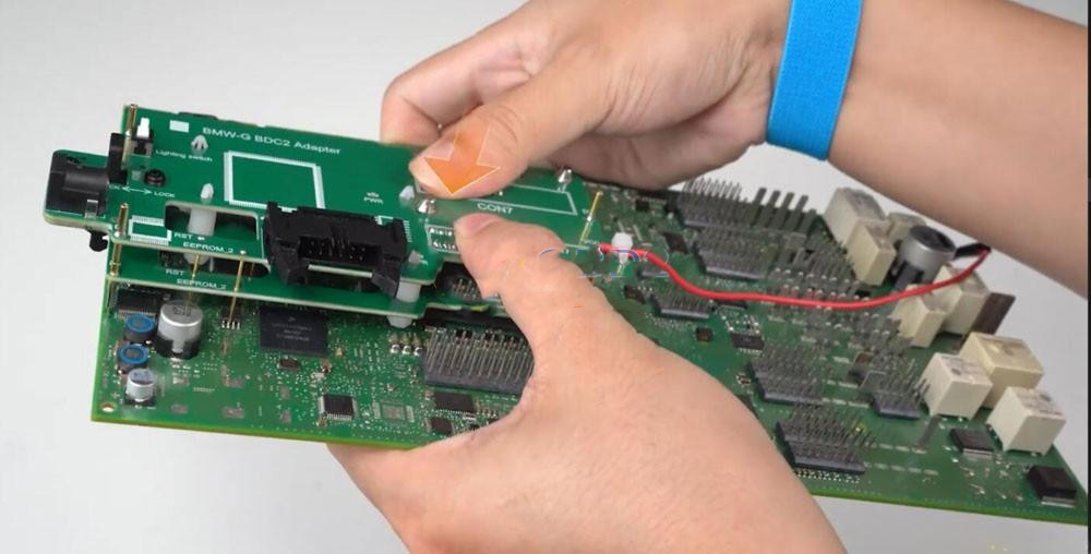 how to connect xhorse bdc2 adapter and vvdi2