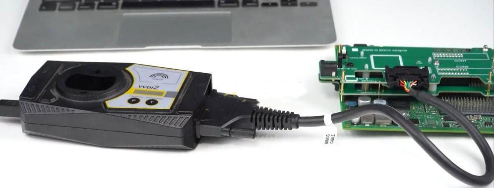 how to connect xhorse bdc2 adapter and vvdi2