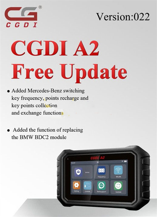 CGDI A2 Update BMW BDC2 Replacement and benz key function