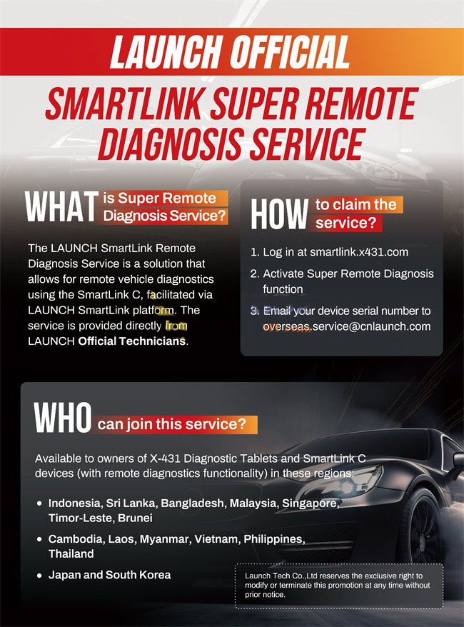 How to Activate LAUNCH SmartLink Super Remote Diagnosis