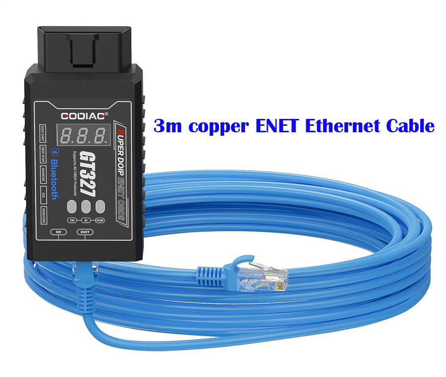 Godiag GT327 mit 3m ENET Ethernet-Kabel