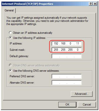 Настройки TCP/IP для ELM327 WiFi
