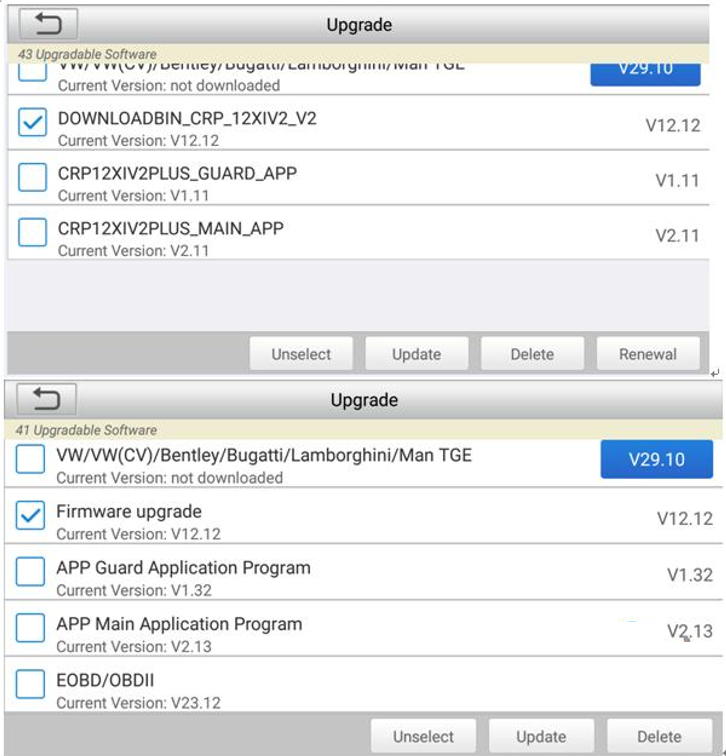 launch crp919 firmware update failed 3