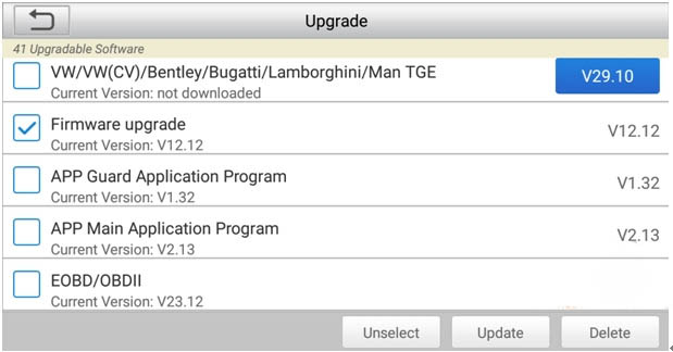 launch crp firmware update failed solution 2