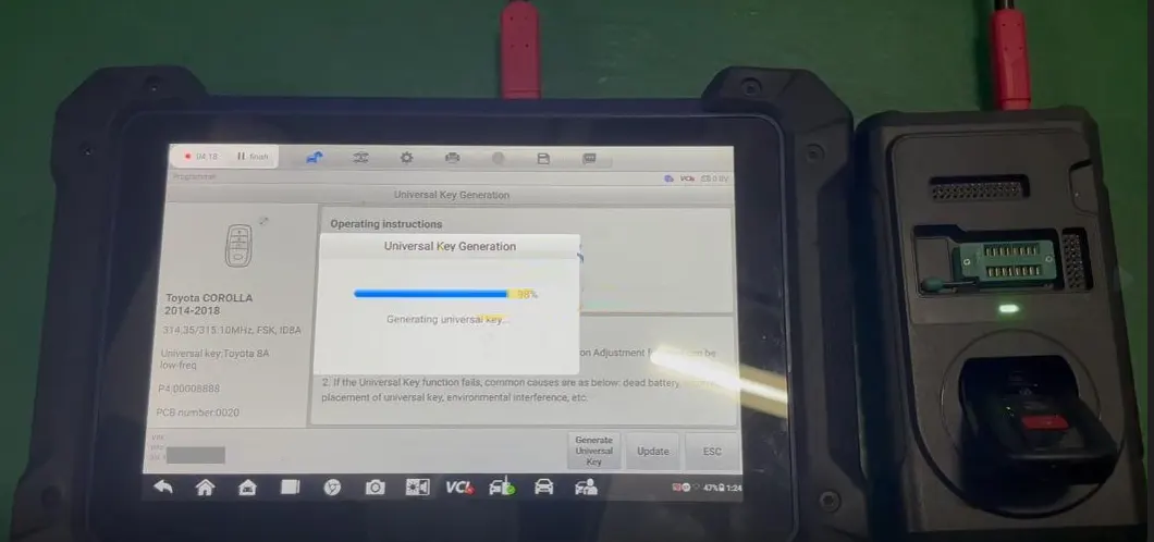 Step 2 – New key generated successfully